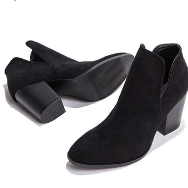 Elissa Ankle Boots Low High Heels
