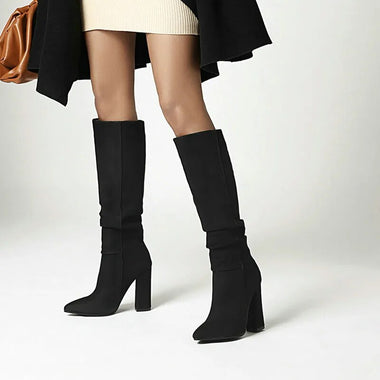 Robbie Suede Knee High Boots