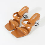 Barbados Low Chunky Heel Sandals