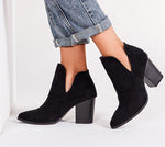 Elissa Ankle Boots Low High Heels