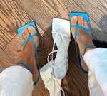 Blue Bayou Strap Heels