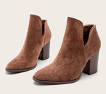 Elissa Ankle Boots Low High Heels