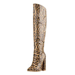 Danny Animal Print Knee-High Boots