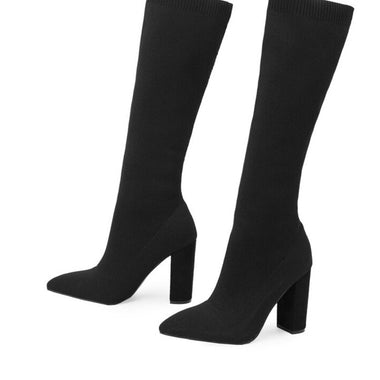 Sock Knee-High Boots