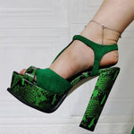 Emerald High Heels