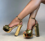 Robbie Metallic Heels