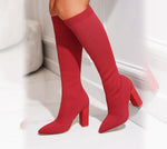 Sock Knee-High Boots